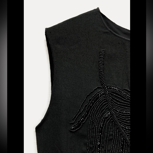 EMBROIDERED MIDI DRESS ZW COLLECTION - Picture 8 of 10